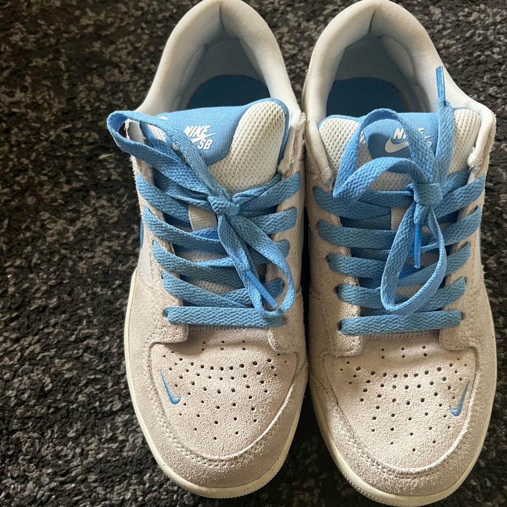 Nike SB Sneakers in Cream and Blue